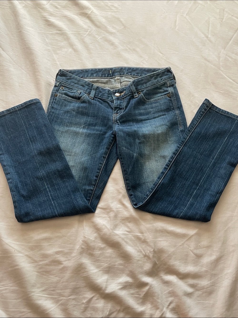Vintage Express Women's Dark Blue Straight-Leg Jeans
